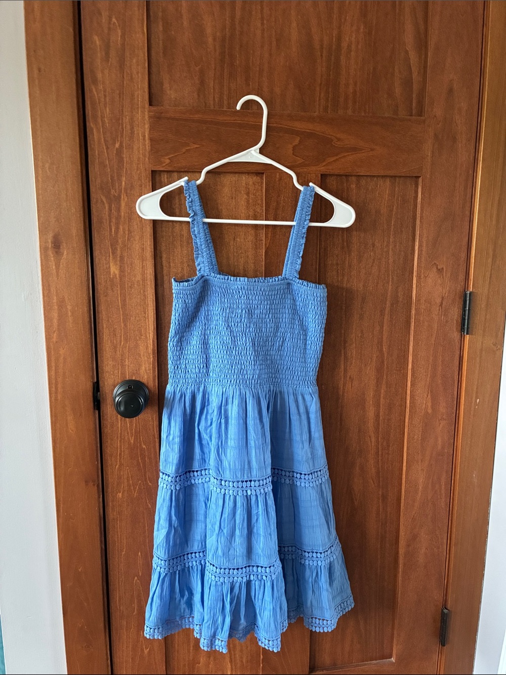 Steve Madden Blue Smocked Tiered Sundress for Women